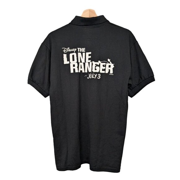 Carmike Cinema Polo Shirt Lone Ranger Promo Employee Mens Size L - Picture 2 of 6